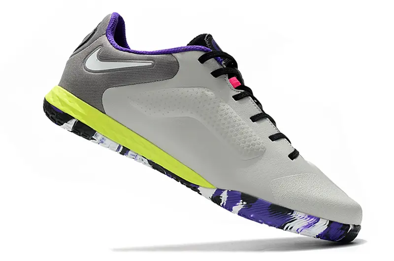 Nike Tiempo Legend 9 Pro IC - Grey/Vivid Purple/Lime Yellow