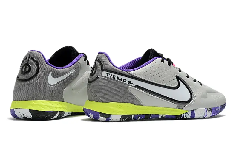 Nike Tiempo Legend 9 Pro IC - Grey/Vivid Purple/Lime Yellow