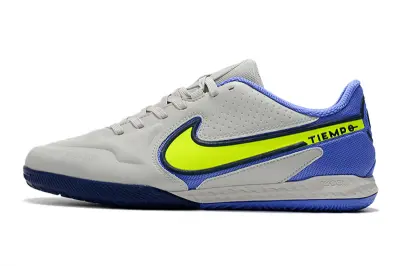 Nike Tiempo Legend 9 Pro IC - Gray/Vivid Green/Navy Blue