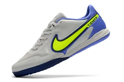 Nike Tiempo Legend 9 Pro IC - Gray/Vivid Green/Navy Blue