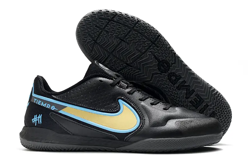 Nike Tiempo Legend 9 Pro IC - Black/Gold/Blue