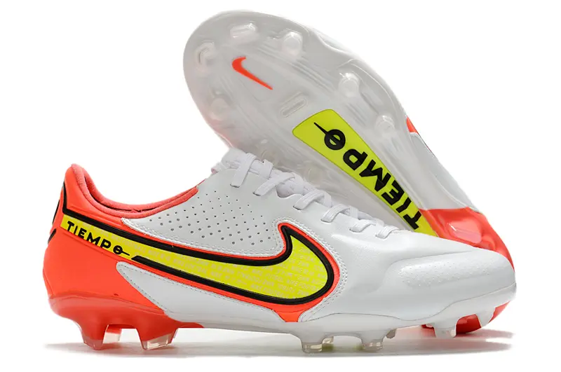 Nike Tiempo Legend 9 Elite FG - White/Electric Orange/Glow Green