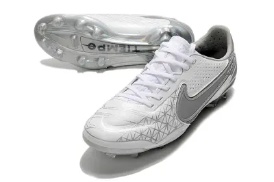 Nike Tiempo Legend 9 Elite FG - White/Silver Grey/Metallic Silver