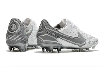 Nike Tiempo Legend 9 Elite FG - White/Silver Grey/Metallic Silver