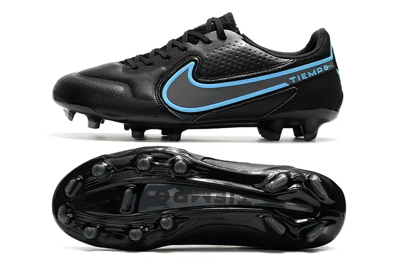 Nike Tiempo Legend 9 Elite FG - Black/Sky Blue/Graphite