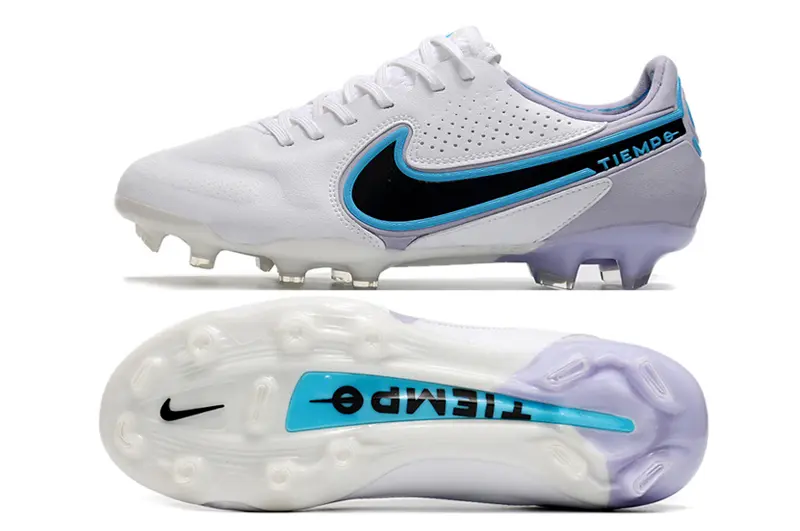 Nike Tiempo Legend 9 Elite FG - White/Sky Blue/Black