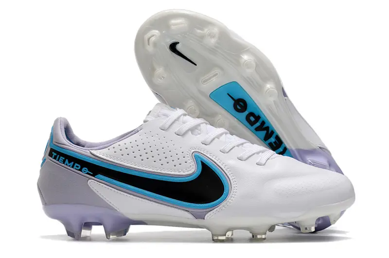 Nike Tiempo Legend 9 Elite FG - White/Sky Blue/Black