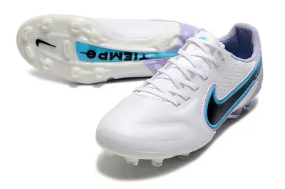 Nike Tiempo Legend 9 Elite FG - White/Sky Blue/Black