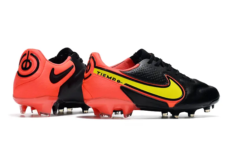 Nike Tiempo Legend 9 Elite FG - Black/Electric Yellow/Coral Red