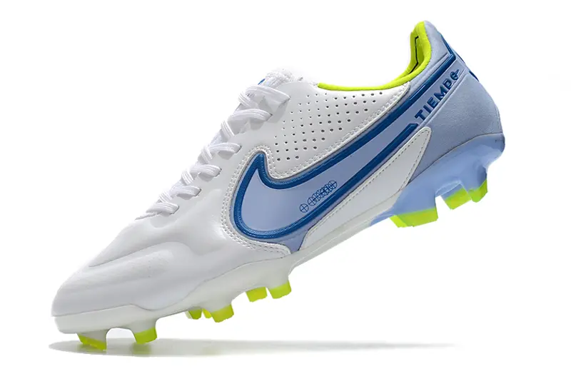 Nike Tiempo Legend 9 Elite FG - White/Sky Blue/Lime Green