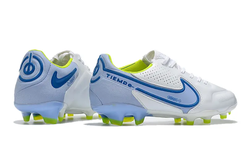 Nike Tiempo Legend 9 Elite FG - White/Sky Blue/Lime Green