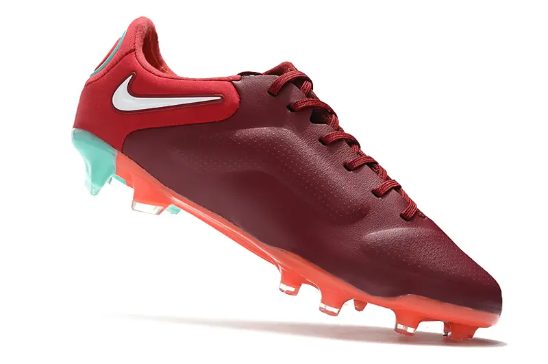 Nike Tiempo Legend 9 Elite FG - Maroon/Aqua Green/Coral Orange