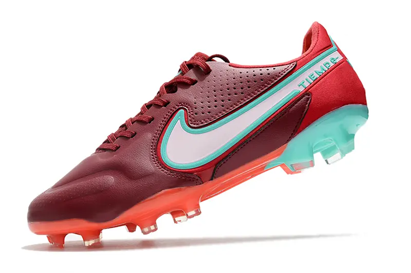 Nike Tiempo Legend 9 Elite FG - Maroon/Aqua Green/Coral Orange