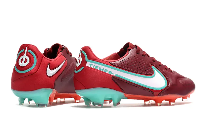 Nike Tiempo Legend 9 Elite FG - Maroon/Aqua Green/Coral Orange