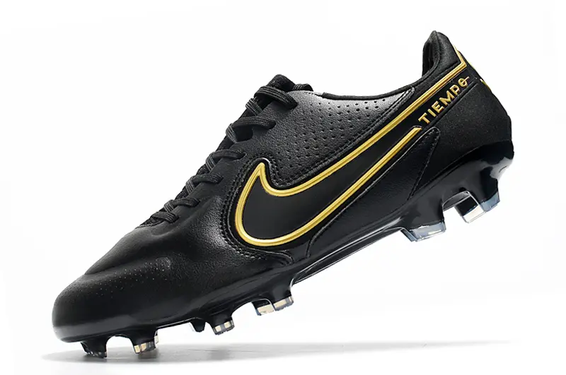 Nike Tiempo Legend 9 Elite FG - Black/Gold Accent/Black Design