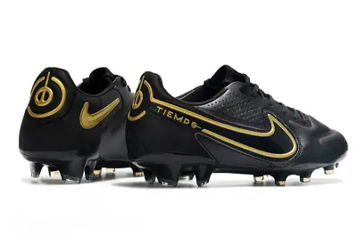 Nike Tiempo Legend 9 Elite FG - Black/Gold Accent/Black Design