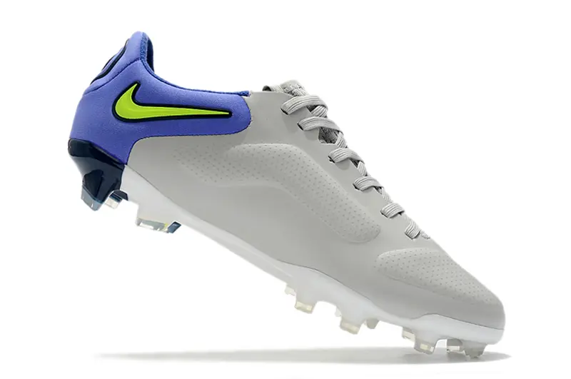 Nike Tiempo Legend 9 Elite FG - Gray/Neon Yellow/Deep Blue