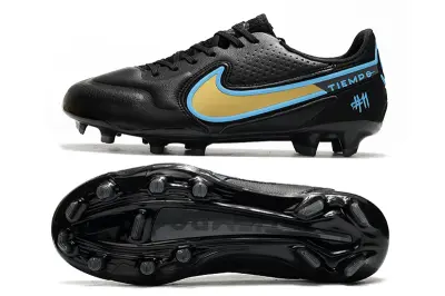 Nike Tiempo Legend 9 Elite FG - Black/Gold/Blue