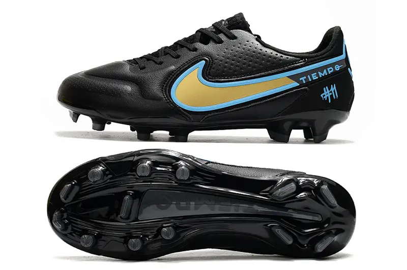 Nike Tiempo Legend 9 Elite FG - Black/Gold/Blue