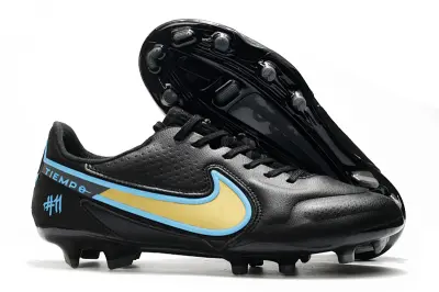 Nike Tiempo Legend 9 Elite FG - Black/Gold/Blue