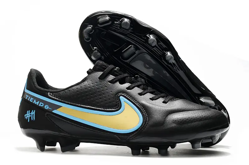 Nike Tiempo Legend 9 Elite FG - Black/Gold/Blue