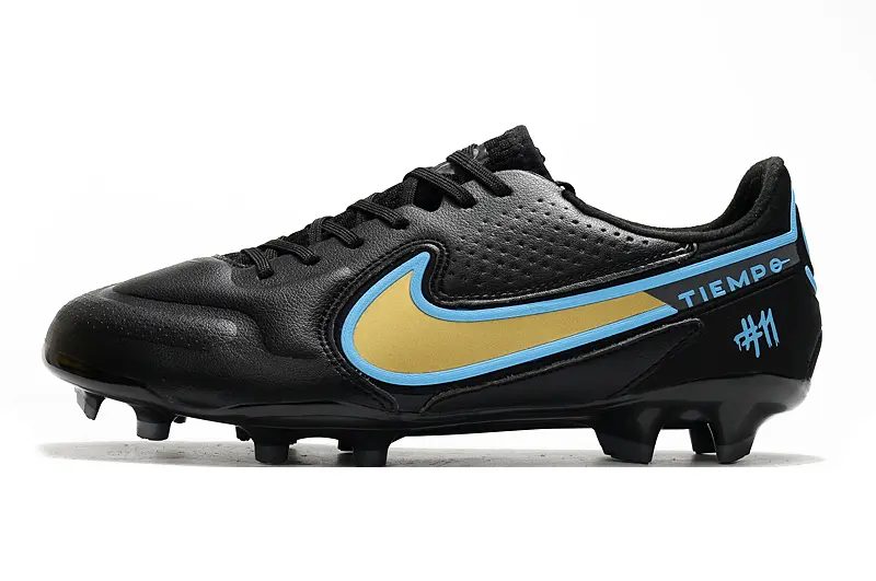 Nike Tiempo Legend 9 Elite FG - Black/Gold/Blue