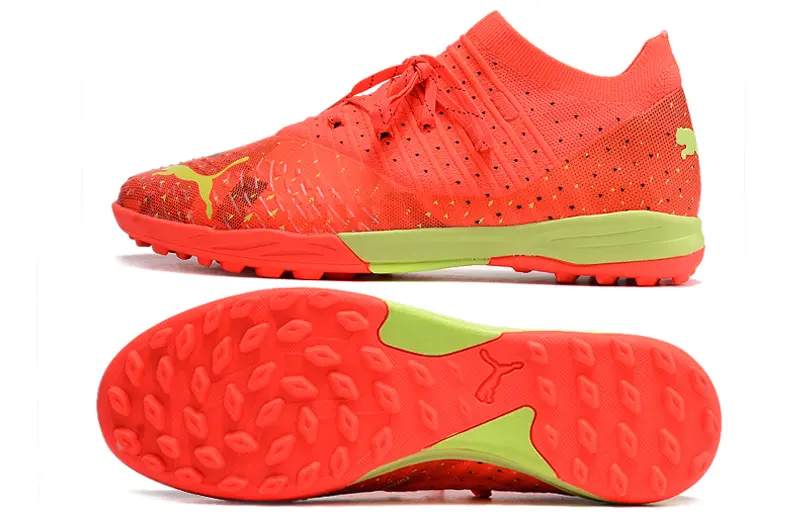 Puma Future Z 1.3 Pro TF - Red/Vibrant Orange/Lime Green