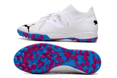Puma Future Z 1.3 Pro TF - White/Vibrant Pink/Turquoise