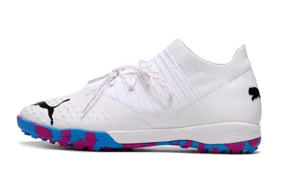 Puma Future Z 1.3 Pro TF - White/Vibrant Pink/Turquoise