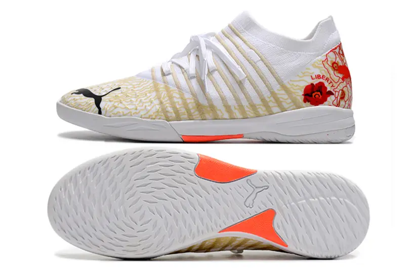 Puma Future Z 1.3 IC - White/Lively Coral/Muted Gold