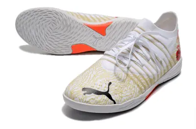 Puma Future Z 1.3 IC - White/Lively Coral/Muted Gold