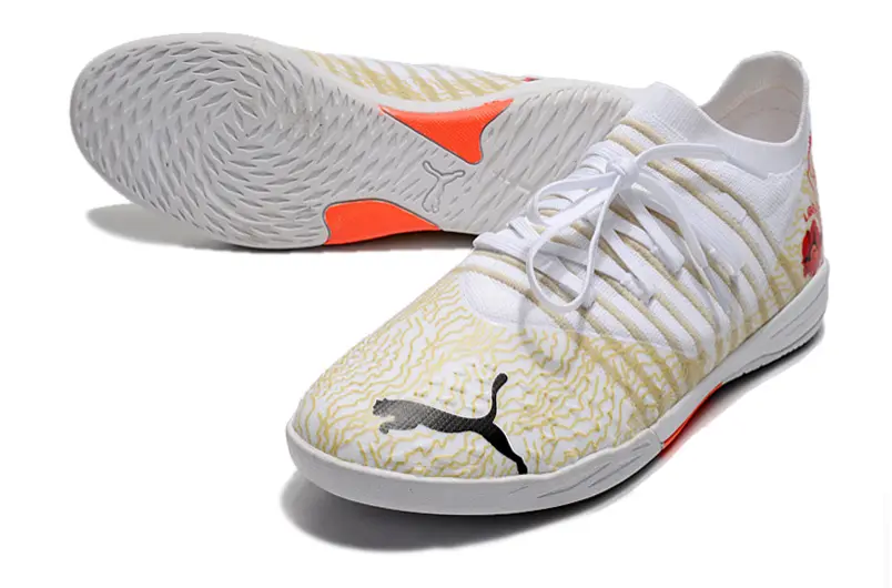 Puma Future Z 1.3 IC - White/Lively Coral/Muted Gold
