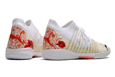 Puma Future Z 1.3 IC - White/Lively Coral/Muted Gold