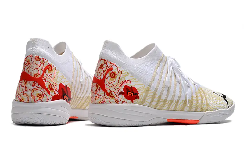 Puma Future Z 1.3 IC - White/Lively Coral/Muted Gold