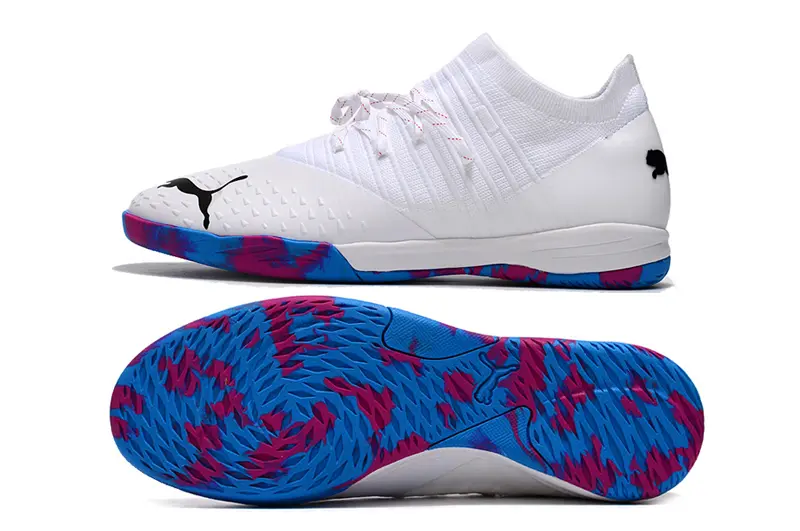 Puma Future Z 1.3 IC - White/Electric Blue/Hot Pink