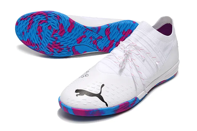 Puma Future Z 1.3 IC - White/Electric Blue/Hot Pink