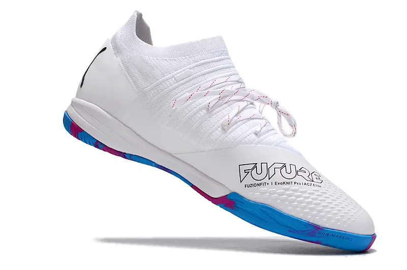 Puma Future Z 1.3 IC - White/Electric Blue/Hot Pink