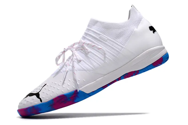 Puma Future Z 1.3 IC - White/Electric Blue/Hot Pink
