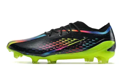 Adidas X Speedportal.1 FG - Black/Neon Green/Rainbow Gradient