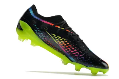 Adidas X Speedportal.1 FG - Black/Neon Green/Rainbow Gradient