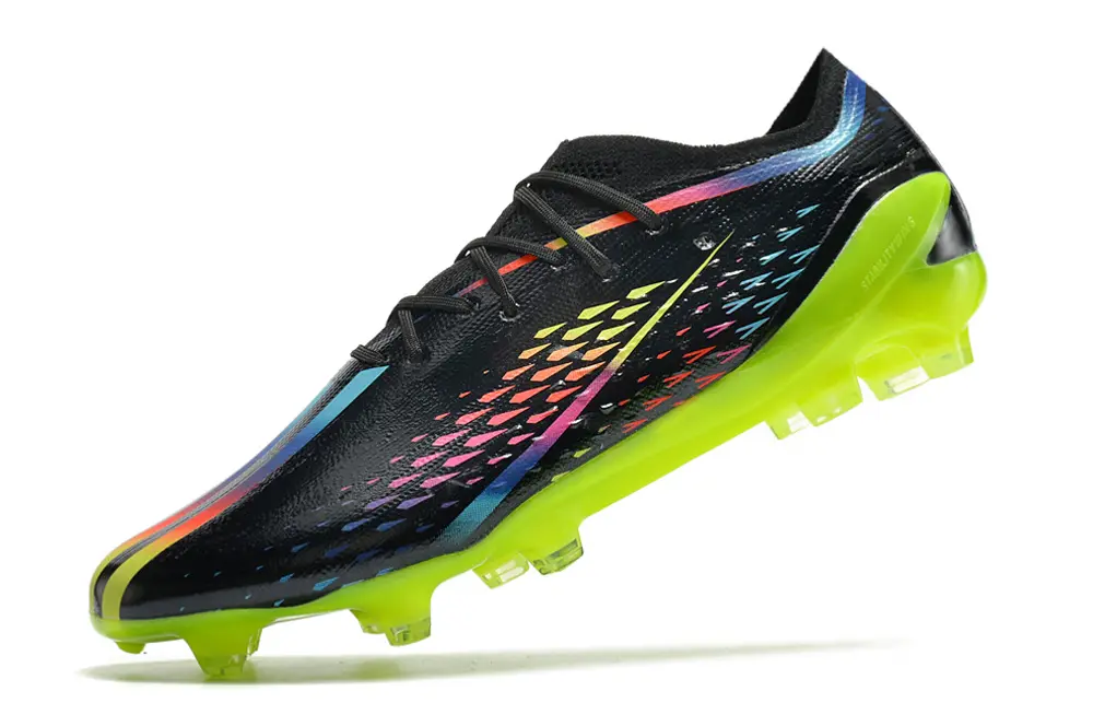 Adidas X Speedportal.1 FG - Black/Neon Green/Rainbow Gradient
