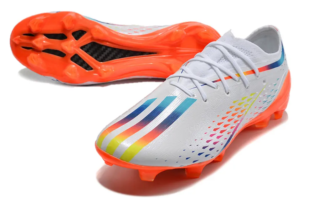 Adidas X Speedportal.1 FG - White/Neon Orange/Super Rainbow