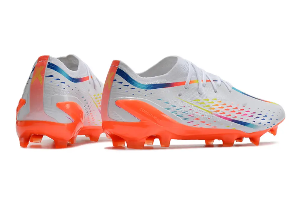 Adidas X Speedportal.1 FG - White/Neon Orange/Super Rainbow