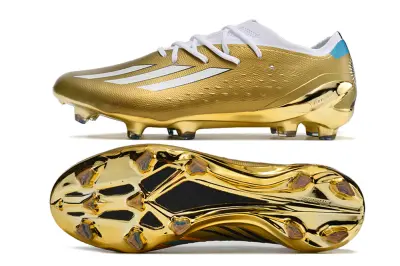Messi x Adidas X Speedportal.1 FG - Gold/Shiny Gold/White