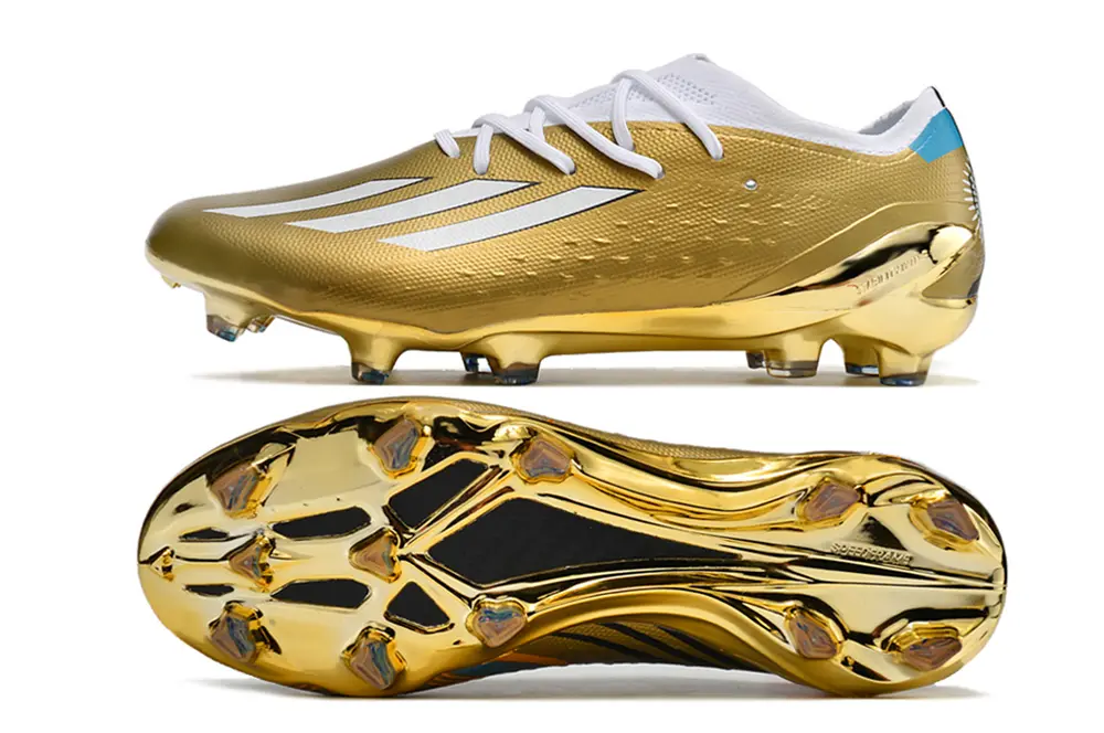 Messi x Adidas X Speedportal.1 FG - Gold/Shiny Gold/White