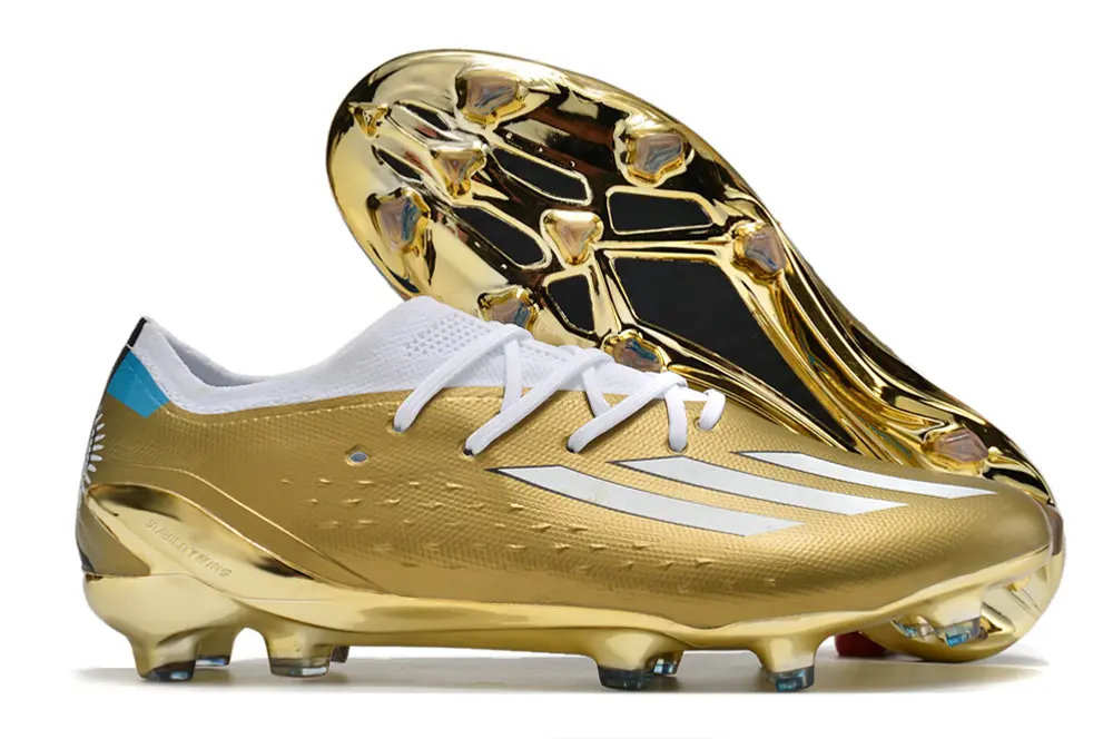 Messi x Adidas X Speedportal.1 FG - Gold/Shiny Gold/White