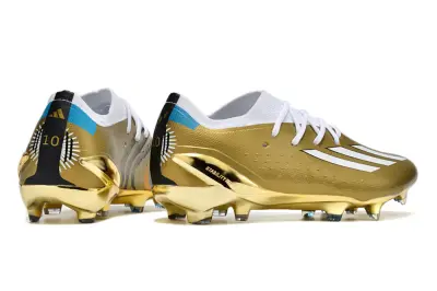 Messi x Adidas X Speedportal.1 FG - Gold/Shiny Gold/White