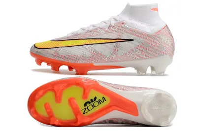 Nike Air Zoom Mercurial Superfly 9 Elite FG - White/Sparks Orange/Fluorescent Yellow