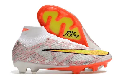 Nike Air Zoom Mercurial Superfly 9 Elite FG - White/Sparks Orange/Fluorescent Yellow