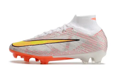 Nike Air Zoom Mercurial Superfly 9 Elite FG - White/Sparks Orange/Fluorescent Yellow